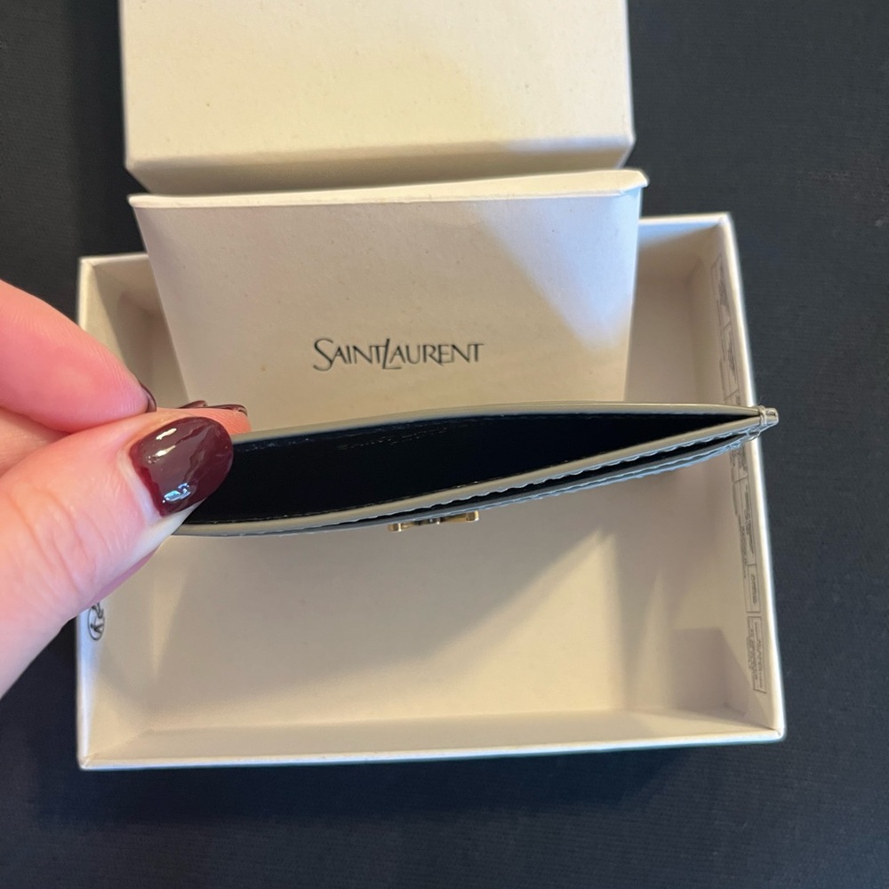 Saint Laurent Patent Leather Card Holder - Picture 3 of 9